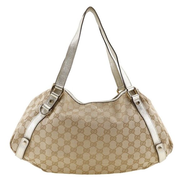 GUCCI Tote Bag 130736 beige GG canvas Women - Picture 1 of 12